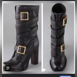 🌟TORY BURCH- JADEN STRAP BUCKLE BOOTS
